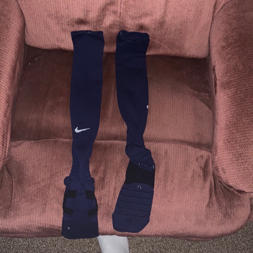 Nike Navy Football Vapor knee-high Socks Mens size XL 12-15